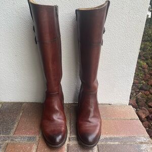 Frye Tan Leather Boots